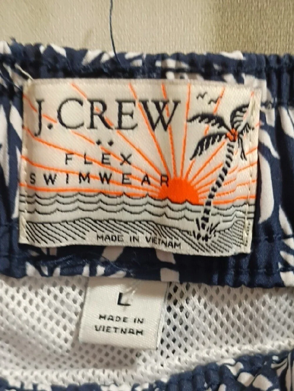 J. Crew navy white