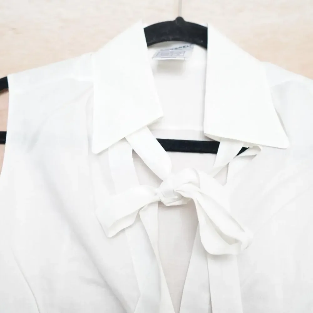 CHANEL tie neck