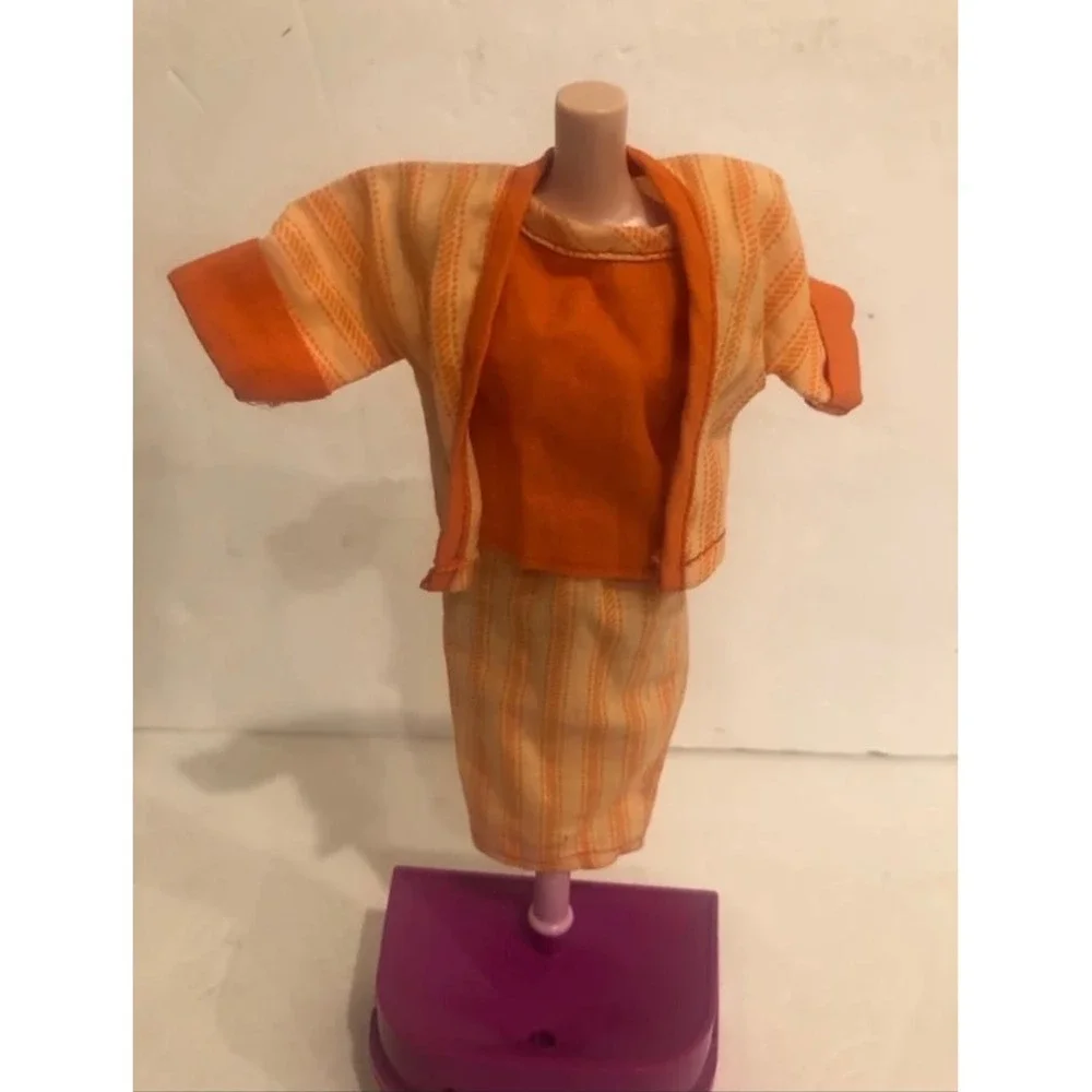 3 Pc Vintage Orange Barbie Doll‎ Clone Suit