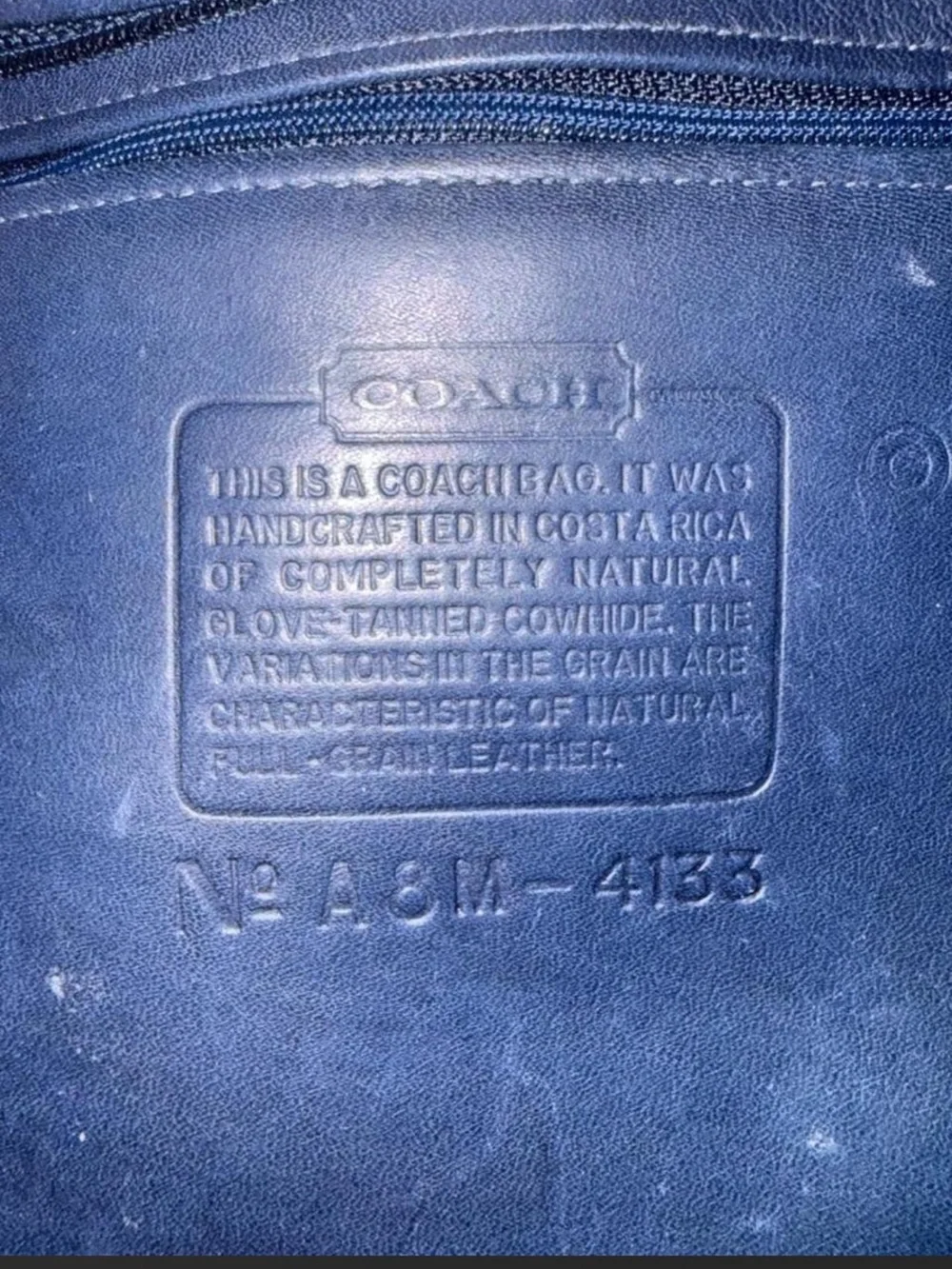 Coach vintage navy
