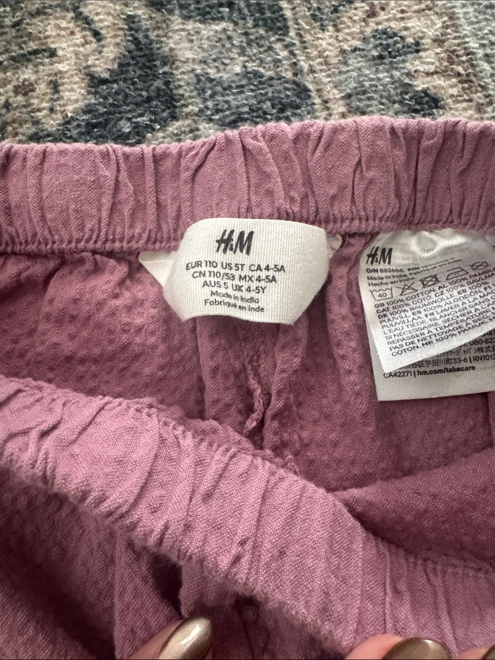 H&M textured wide