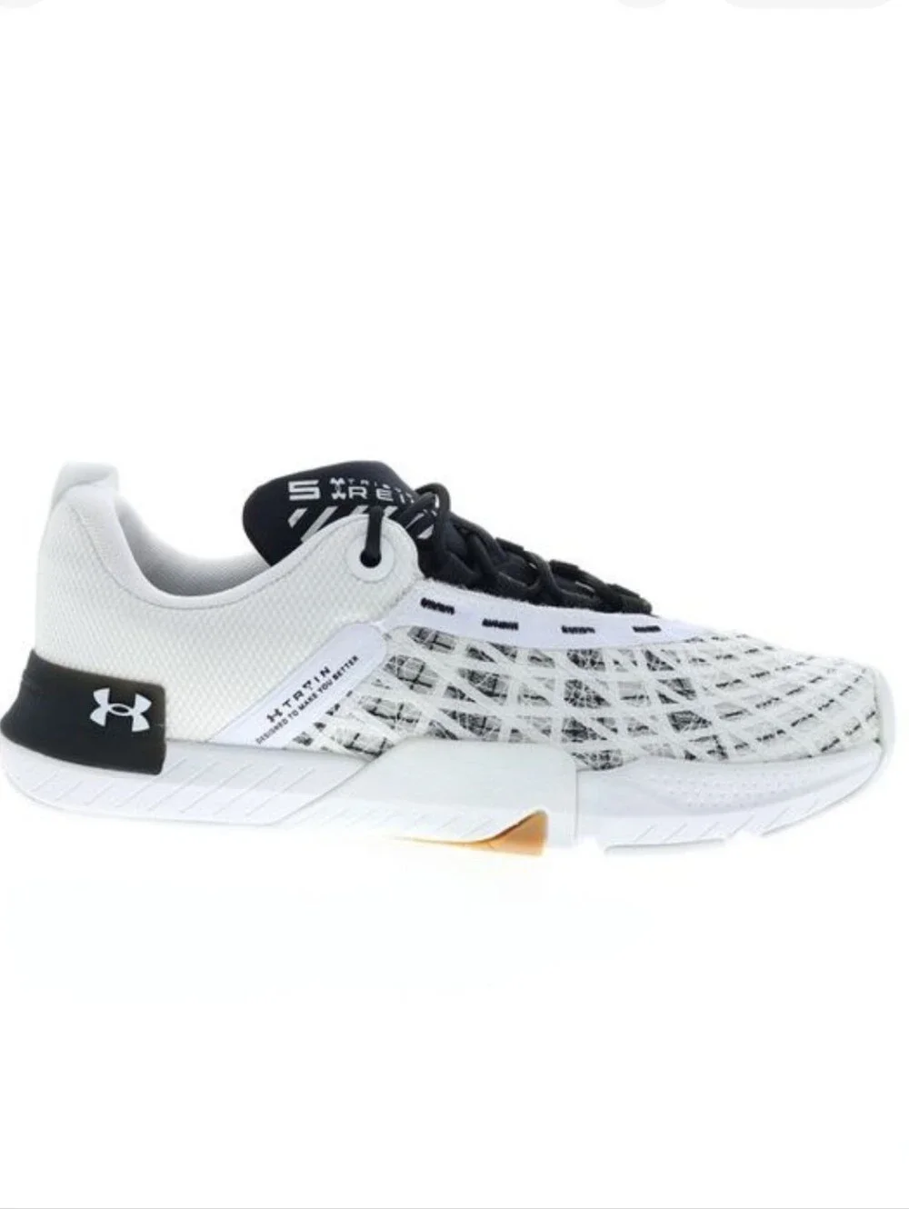 Under Armour Mens TriBase Reign 5 White Shoes (NWT) Size 8