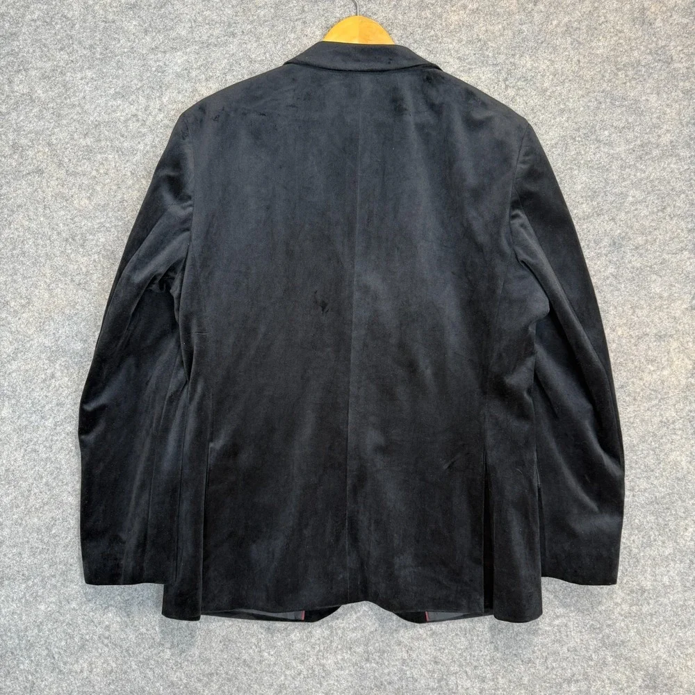 John Stephen London Velvet Blazer Jacket Sport Coat Mens 44 R Martini Graphic‎