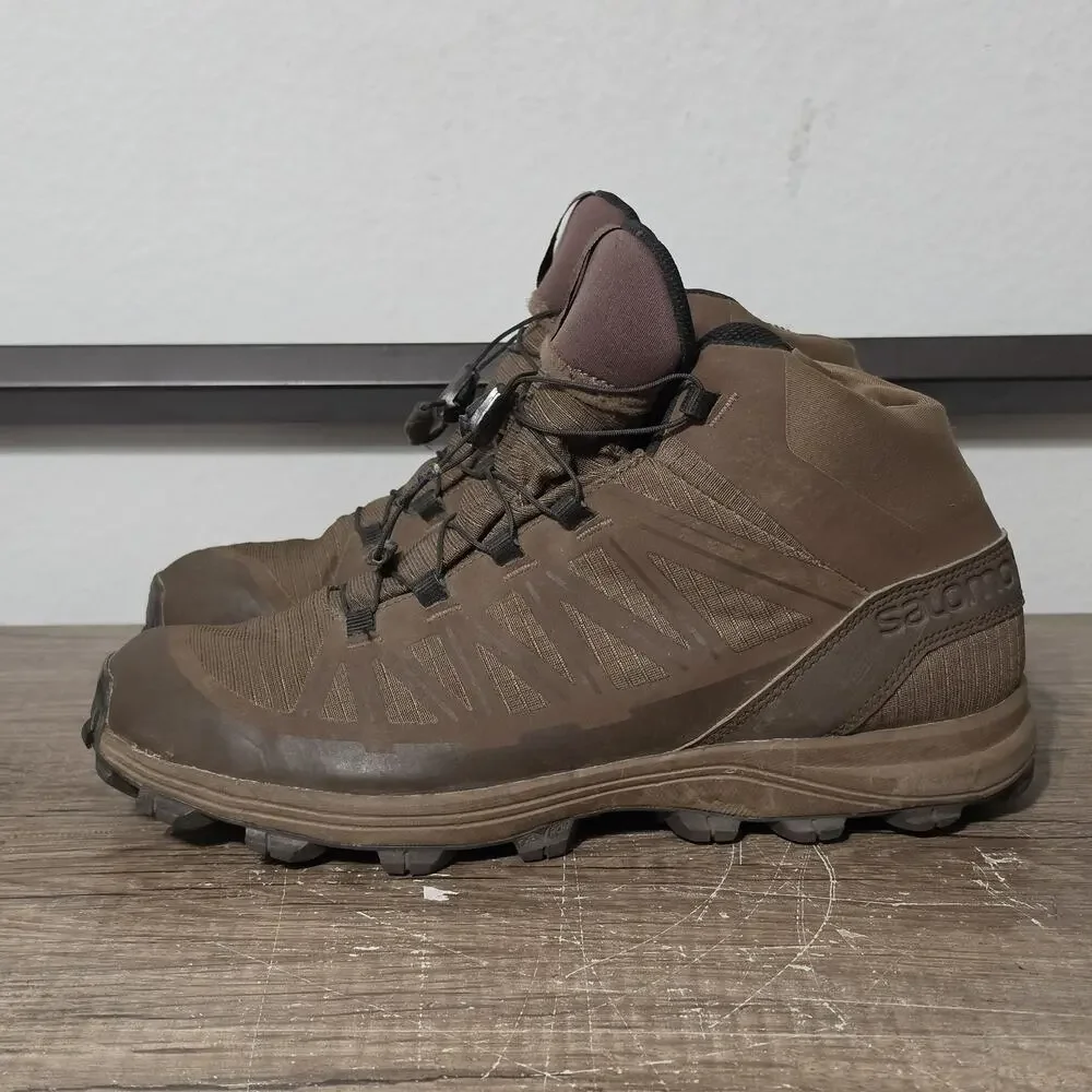 Salomon Speed Assault Men's Lightweight Tactical Hiking Boots Shoes Size 9 Brown