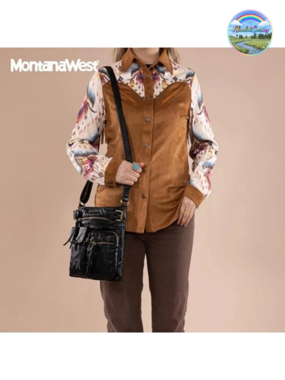 Montana West Crossbody Bag Multi Pocket Shoulder Travel Purse Ultra Soft Faux