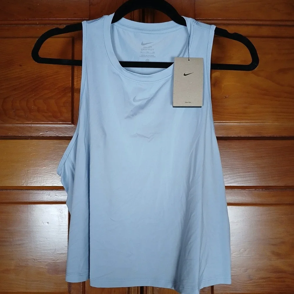 NWT Nike‎ Women's Size XL Dri-Fit Dry Training Athletic Tank Top Sleeveless Blue