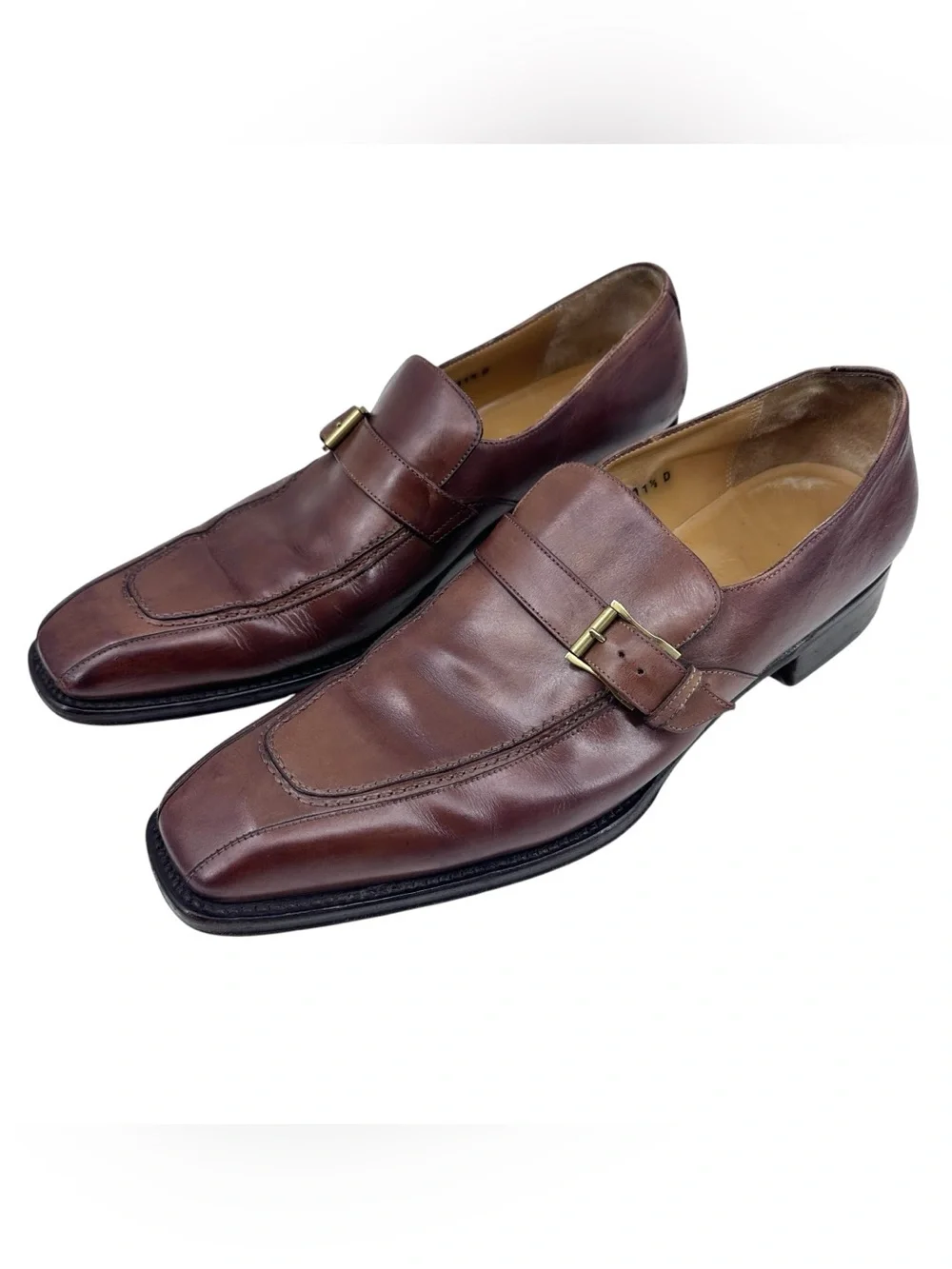 SALVATORE FERRAGAMO Slip On Loafers Leather Brown