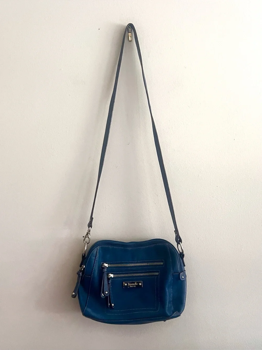 Tignanello blue pebbled