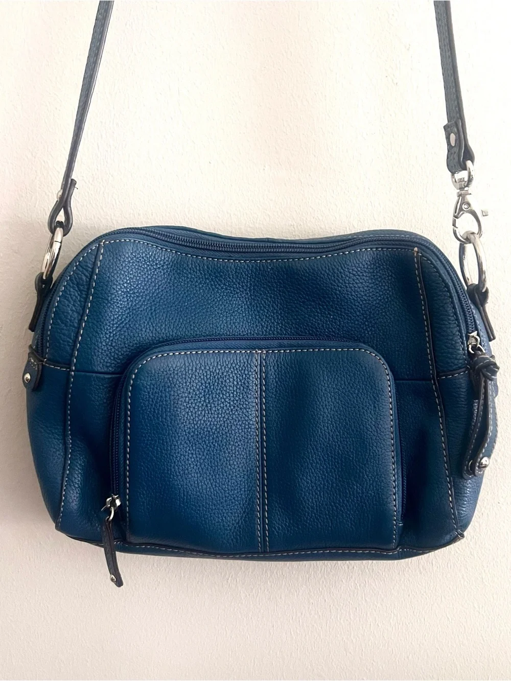 Tignanello blue pebbled