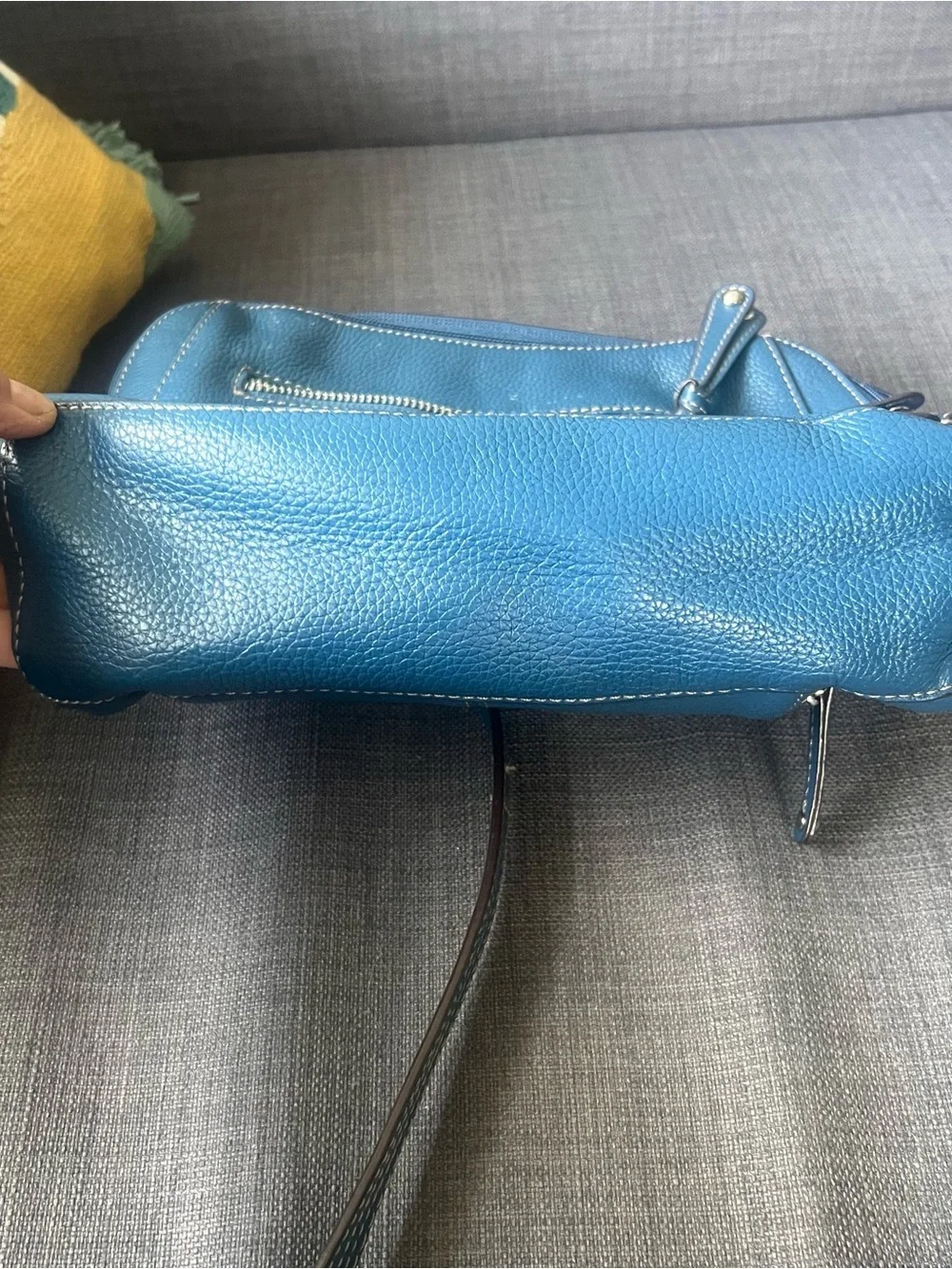 Tignanello blue pebbled