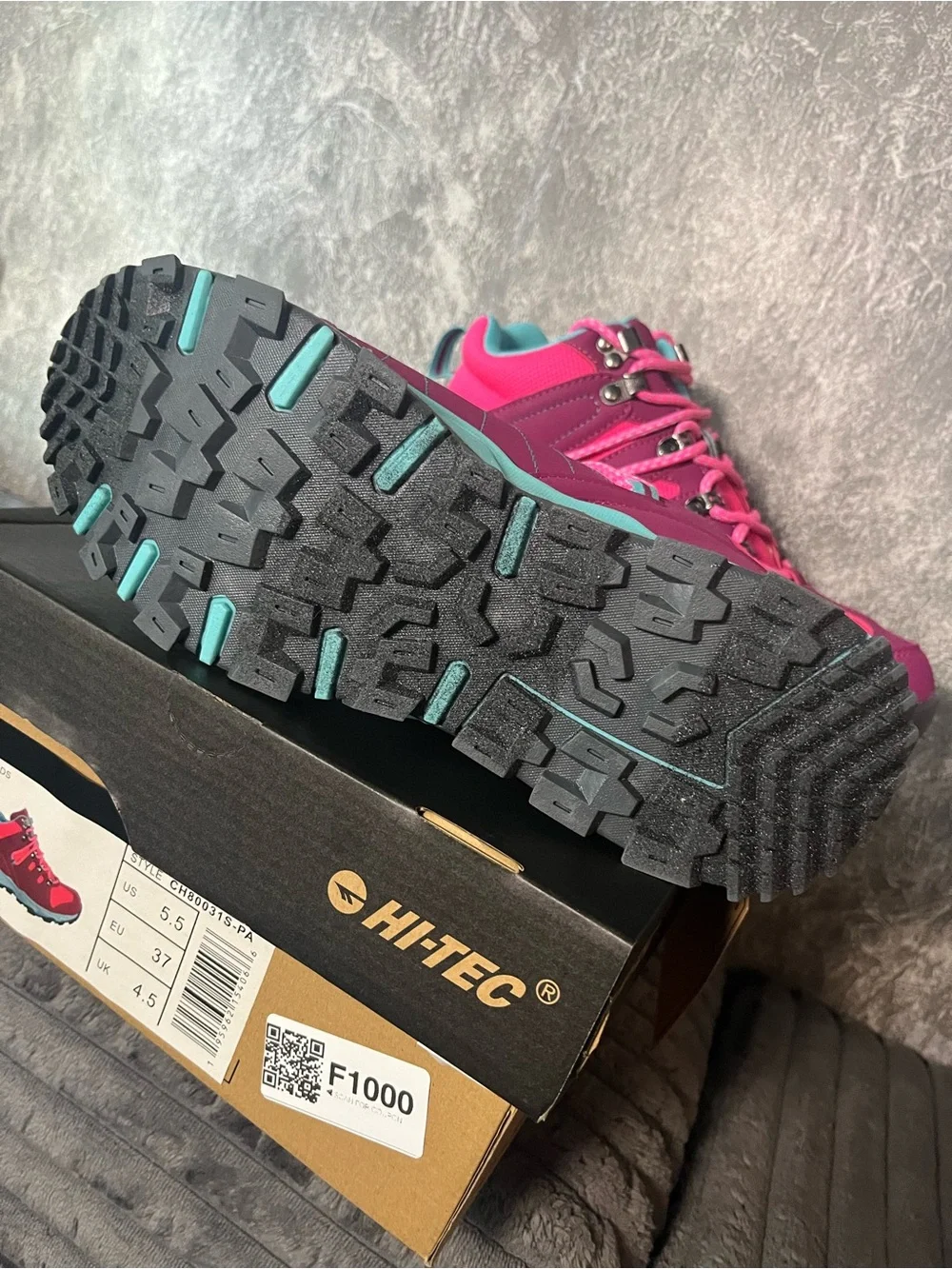 Hi-Tec boots vibrant panels