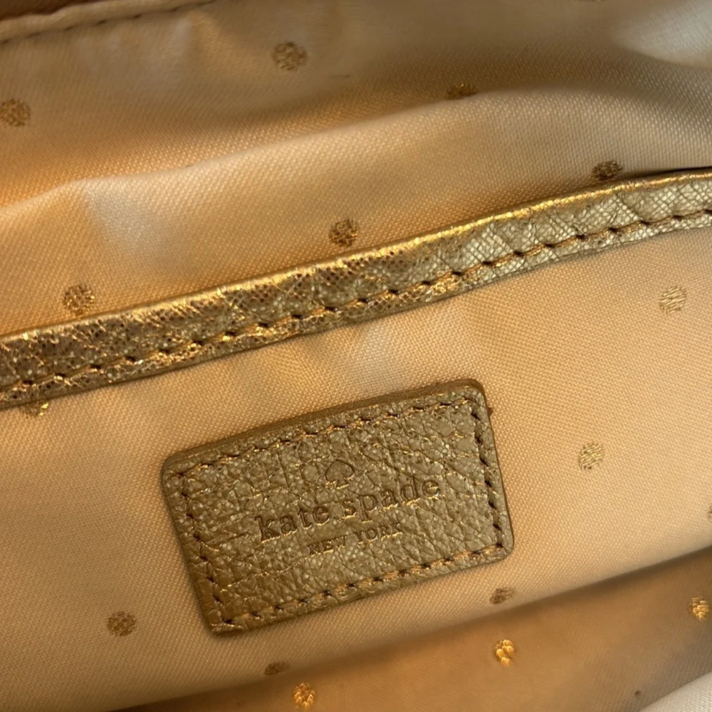kate spade metallic gold
