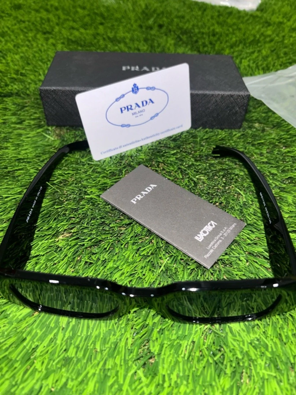 Prada black rectangular