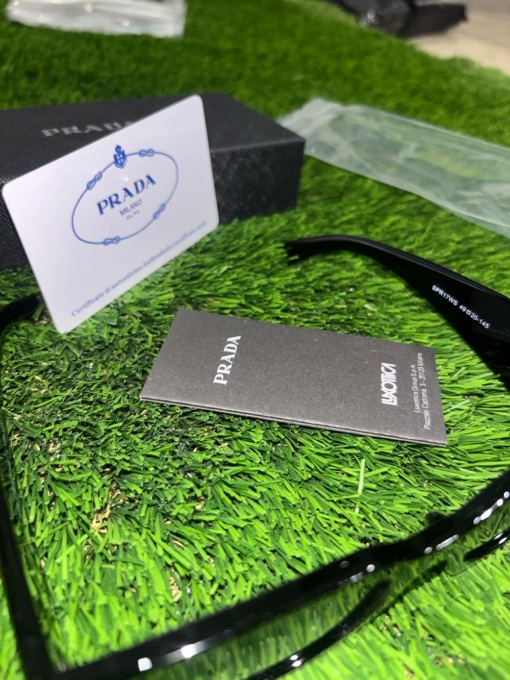 Prada black rectangular