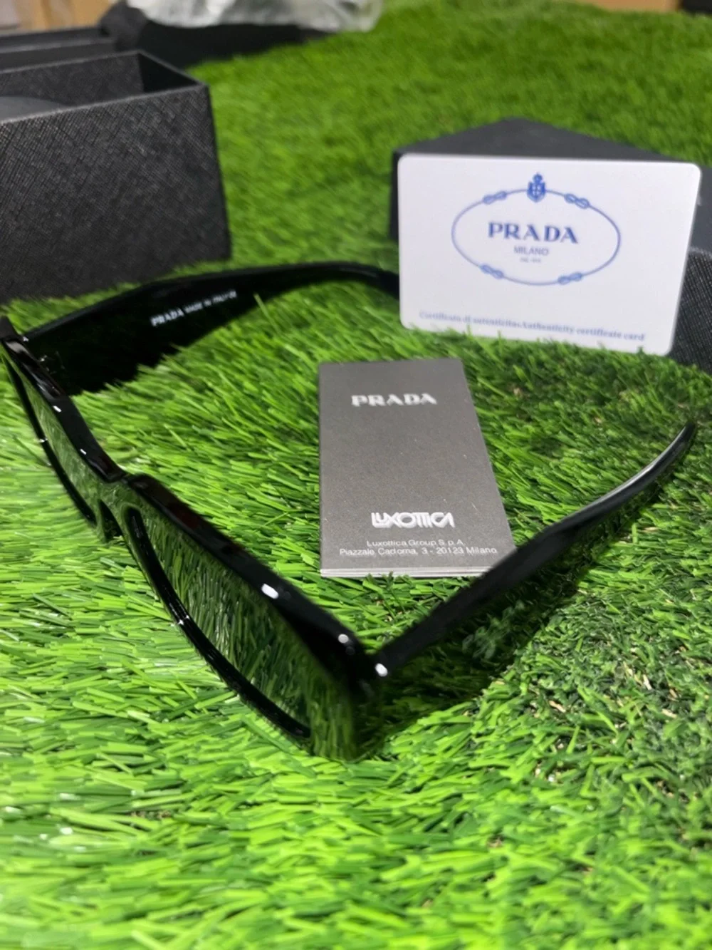 Prada black rectangular