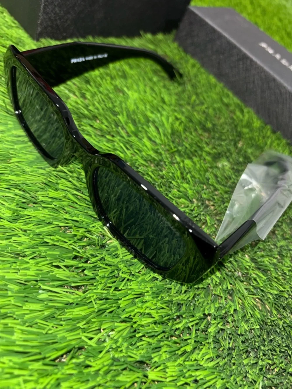 Prada black rectangular