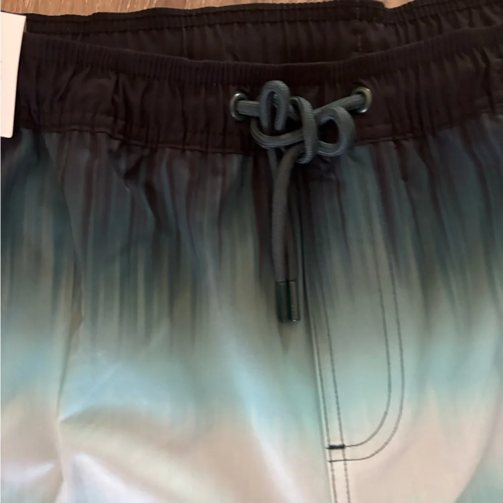 Men's Goodfellow & Co Teal Swim Trunks with Drawstring Waist Sz L NWT