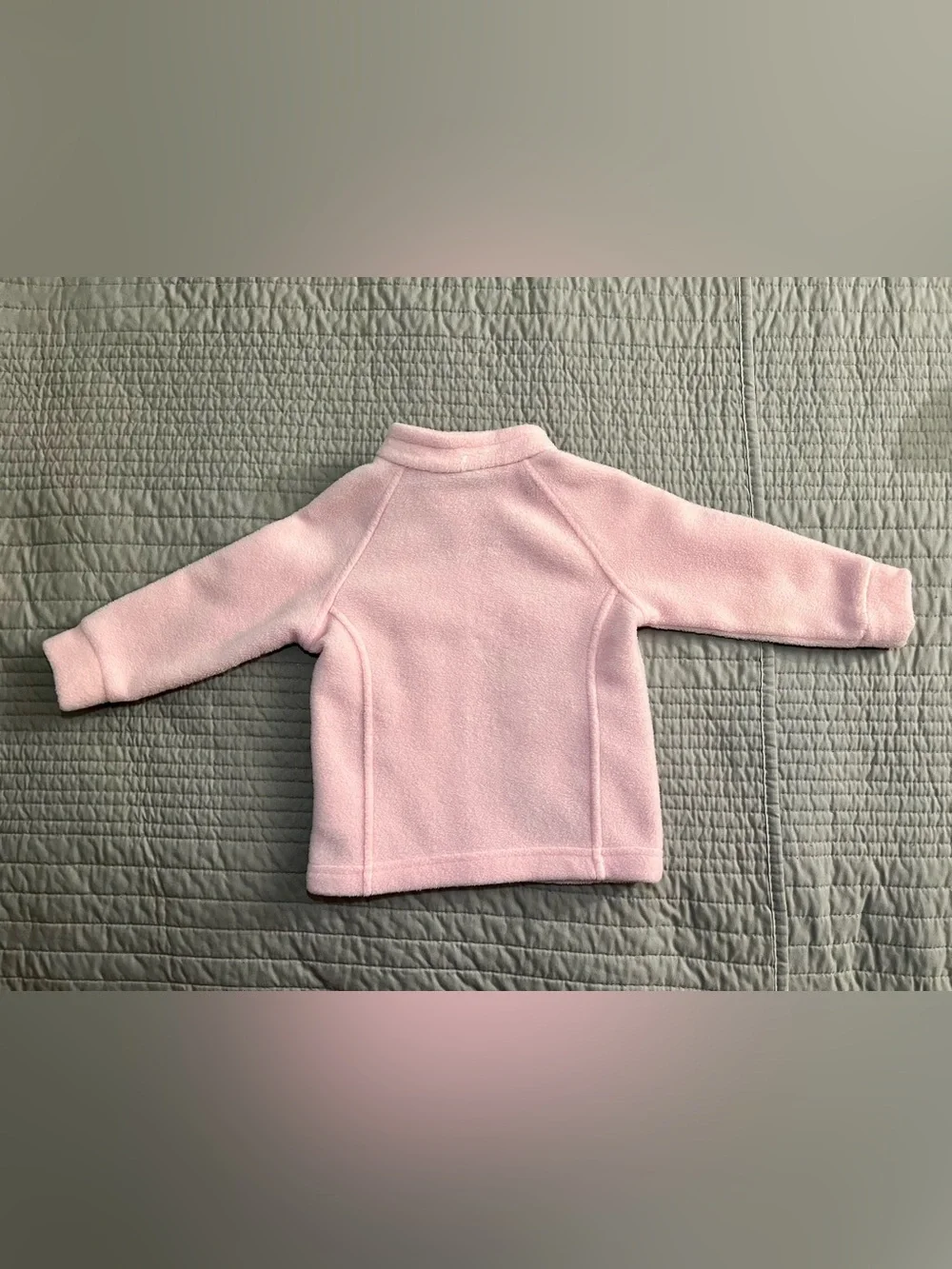 Columbia Pink Fleece Jacket for Kids with Red Zip 12-18 Months