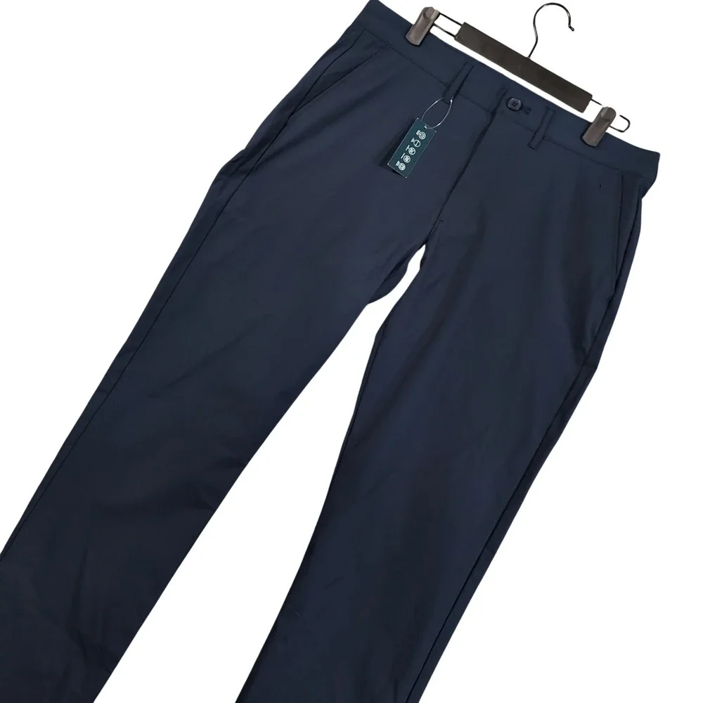 J.Crew Tech Pant Men 31x32 Navy Blue Straight Fit Flex Stretch Chino 11948