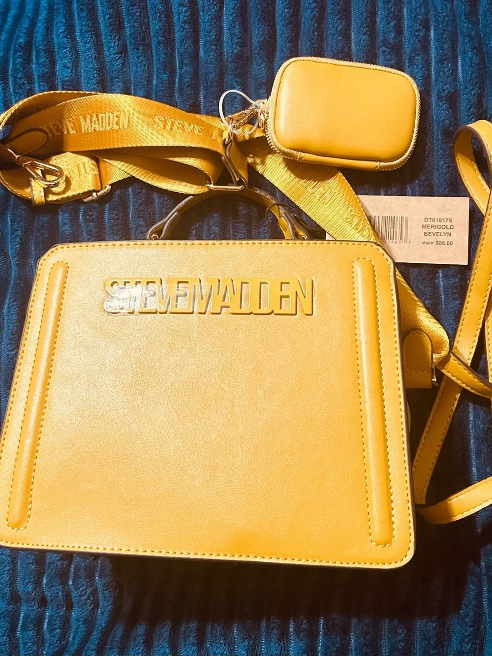 Steve Madden Crossbody Satchel- MERIGOLD