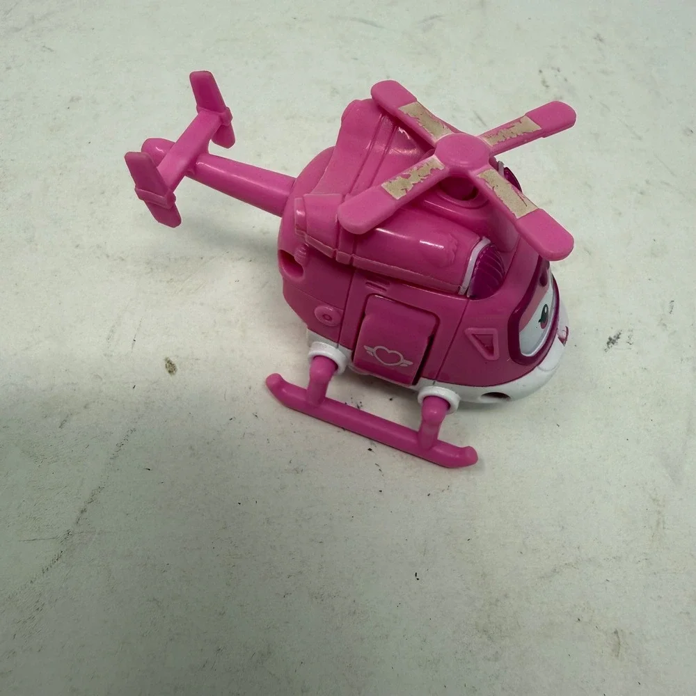 Super Wings Dizzy Transforming Toy Pink Rescue Helicopter Mini Figure 3 Inch