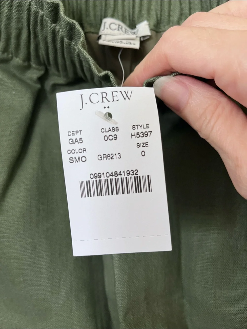 J. Crew sage green