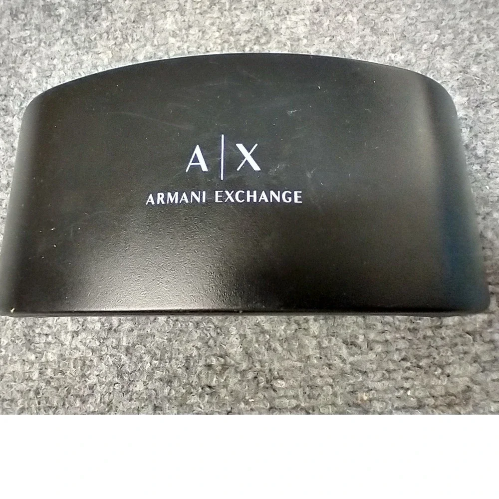 Armani Exchange Sunglasses Case Black Hard Shell A|X Logo Eyewear Protector