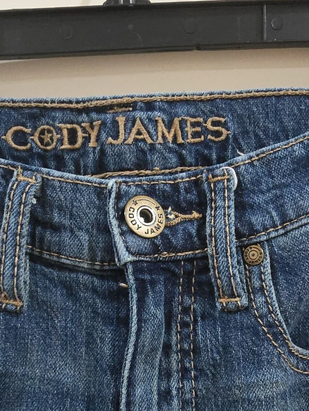 Cody James Girl's Blue Denim Straight Jeans Slim Fit Mid Rise 5-Pocket Logo  10