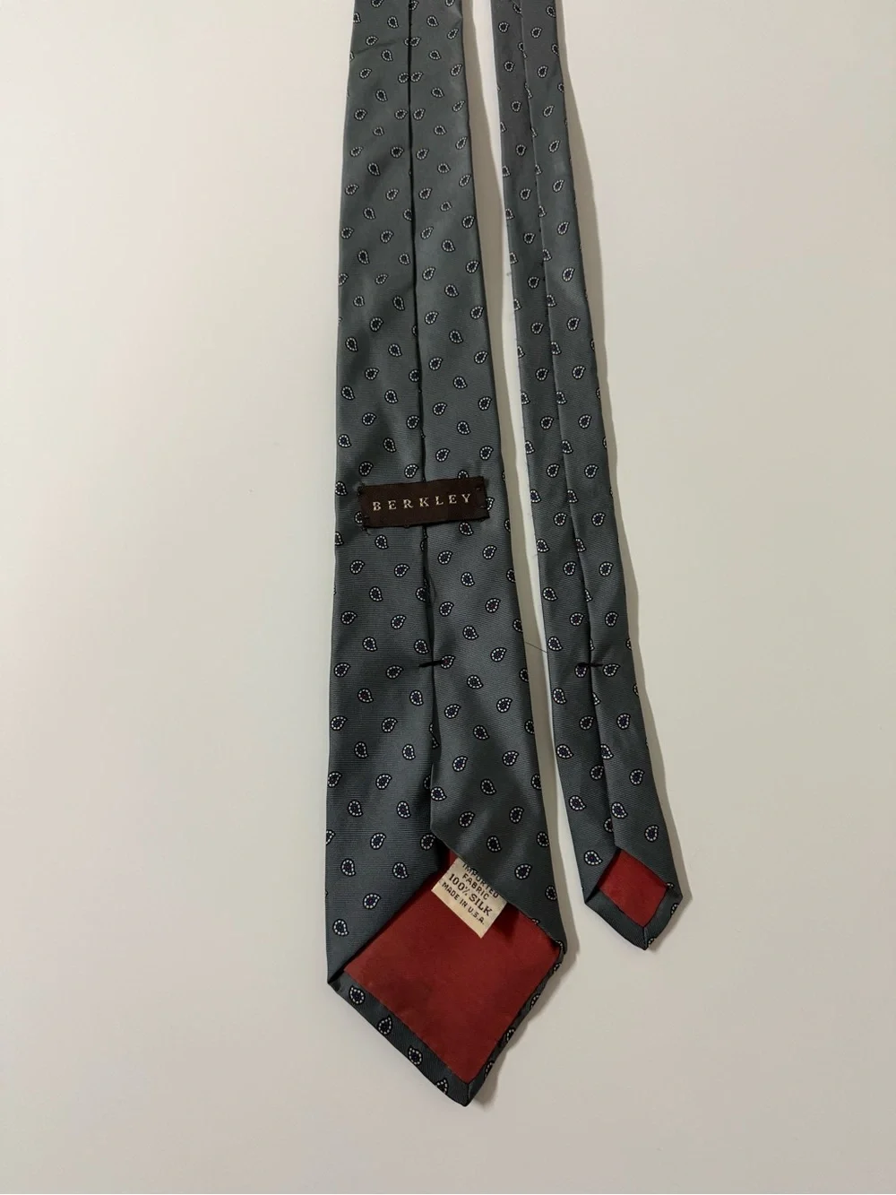 Men's Black Micro-Paisley Silk-Feel Tie‎