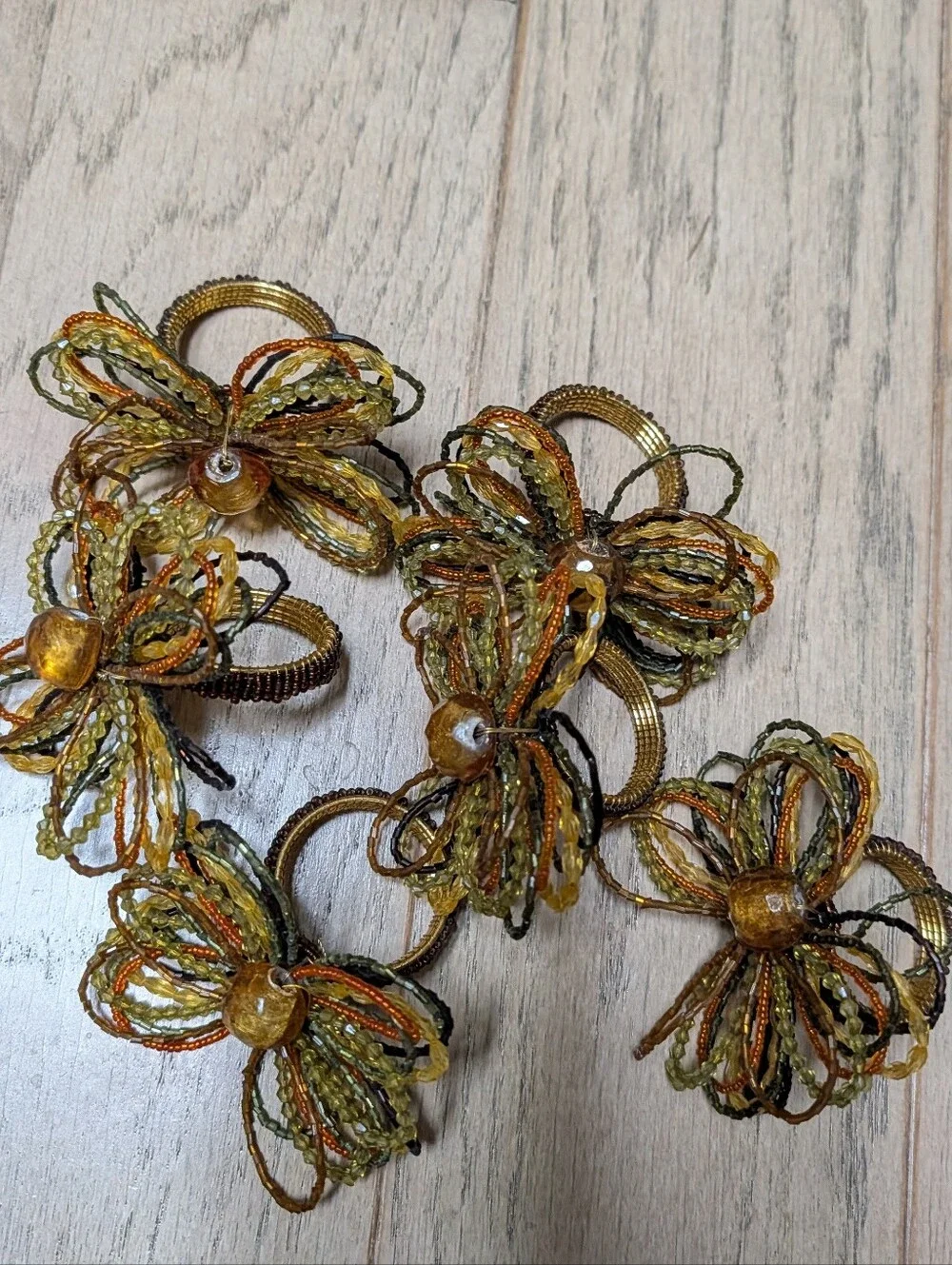 N/A butterflies beaded set