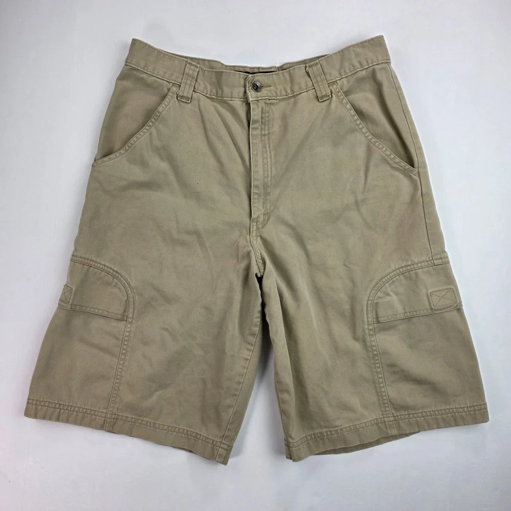 Vintage 1990s Women's Levi's Silver‎ Tab Khakis Cargo Shorts Size 18