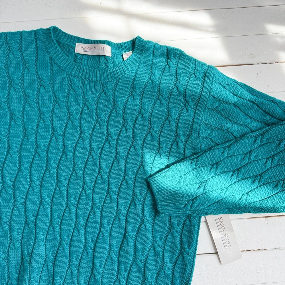 Karen Scott classic teal