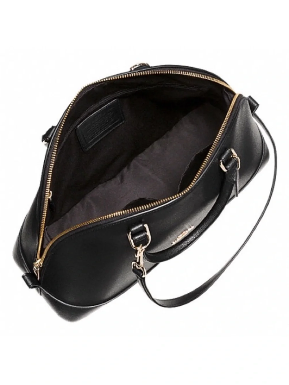 Coach black leather