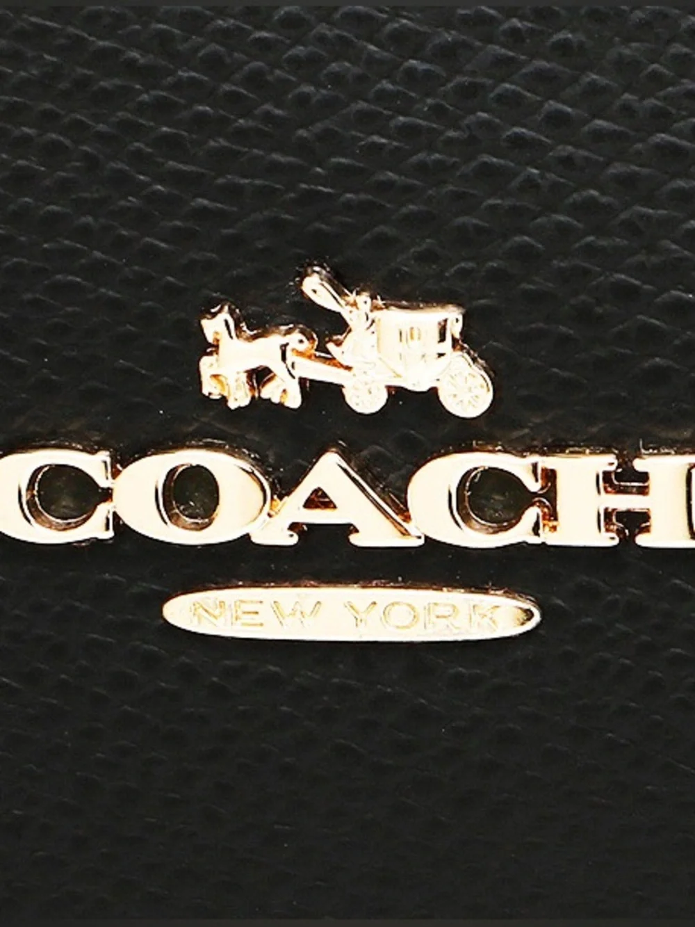 Coach black leather