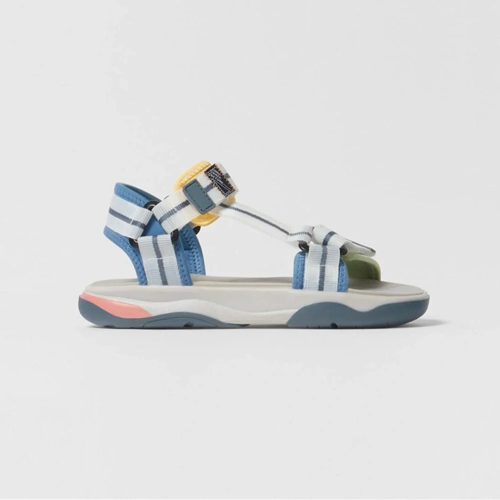 Zara technical sandals size 33 euro (2.5) in usa