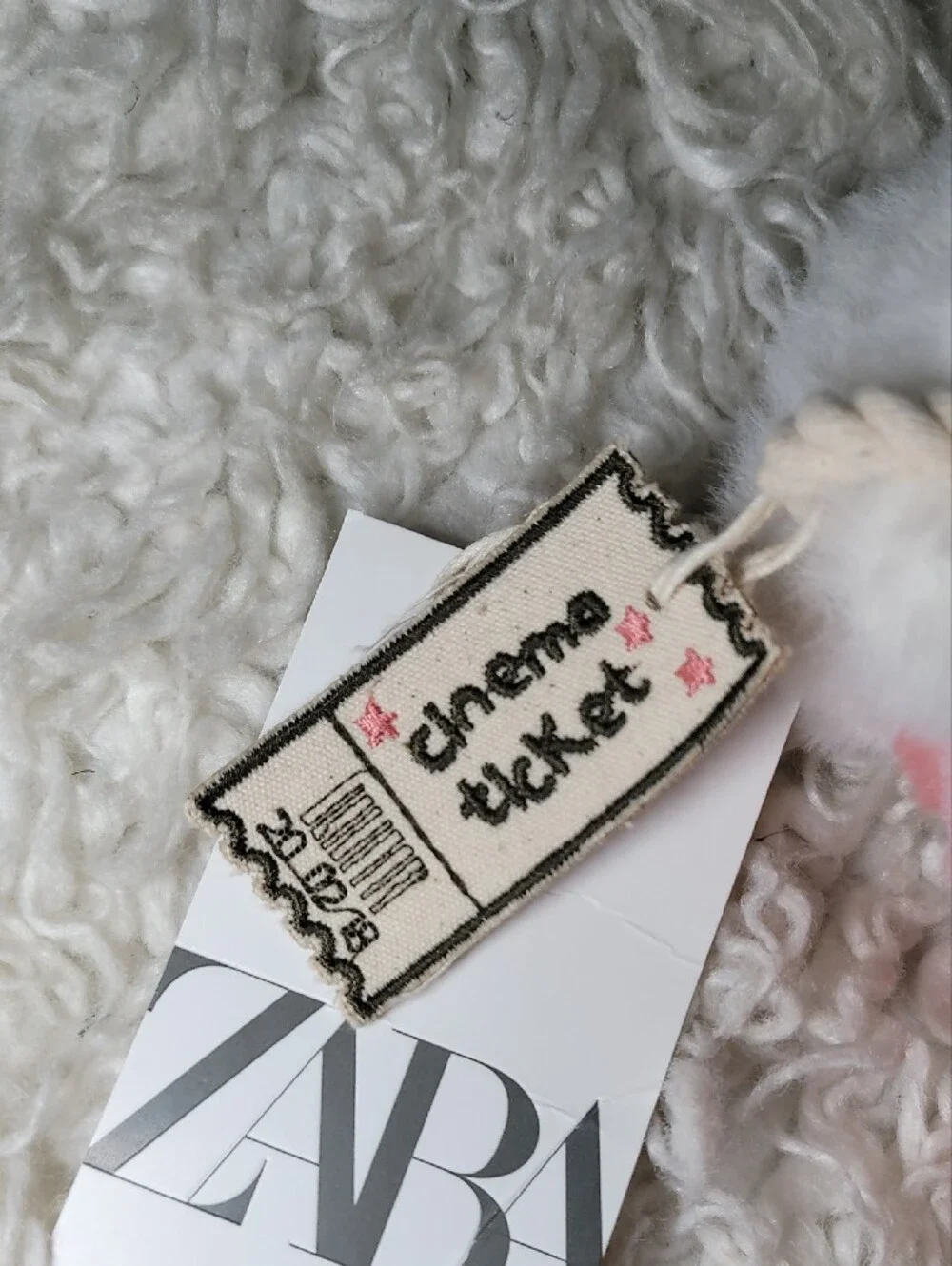 Zara plush popcorn