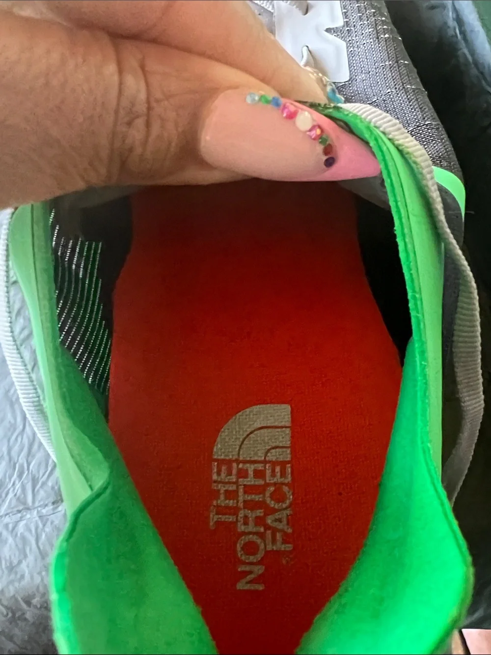 The North Face bold neon