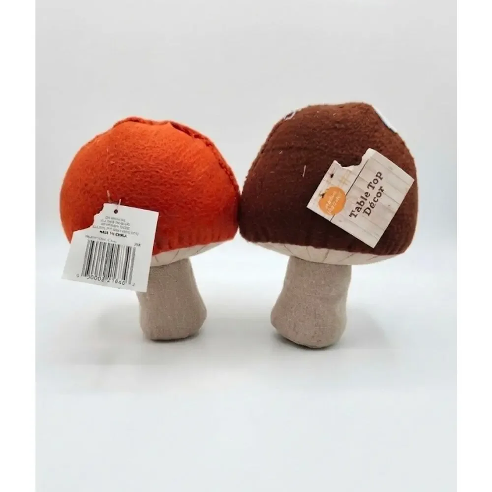 Table Top Mushroom Plush Decor Pillow Weighted