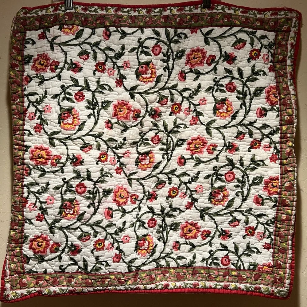 Pottery Barn Pink Floral🌸 Pillow Sham