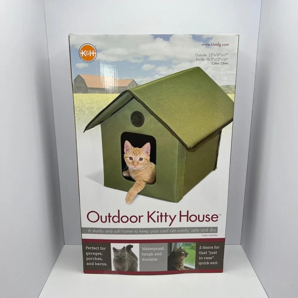 K&H Pet Products Outdoor Kitty House Cat Shlter‎ Waterproof Unheated 22