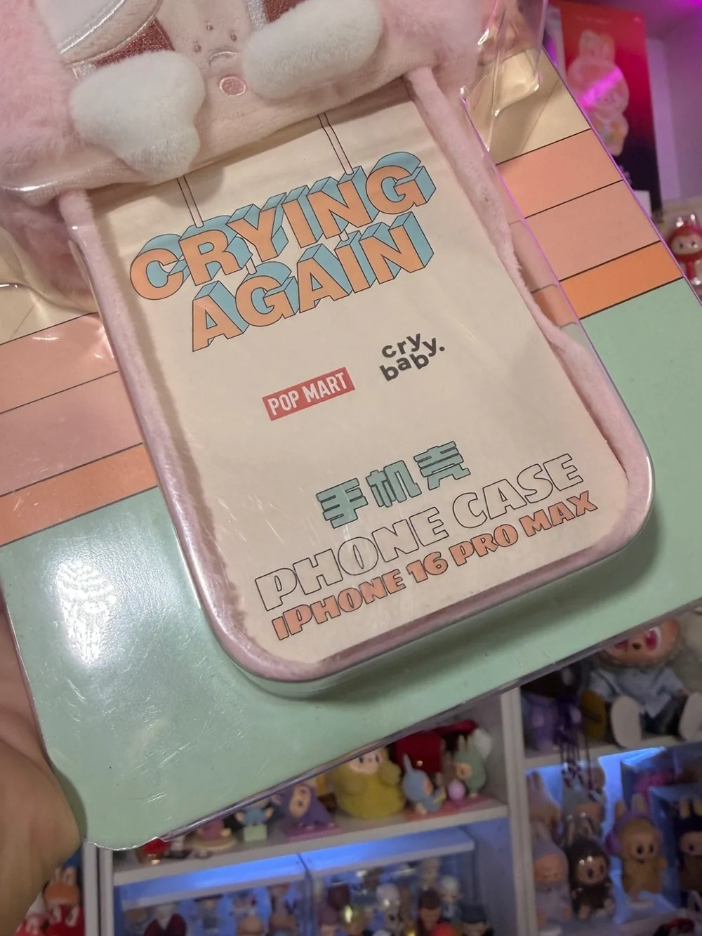 POP MART pink plush