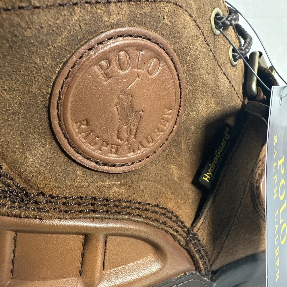 NEW POLO RALPH LAUREN OSLO MID BROWN LEATHER BOOT MSRP $178 MENS SIZE‎ 10 NWOB