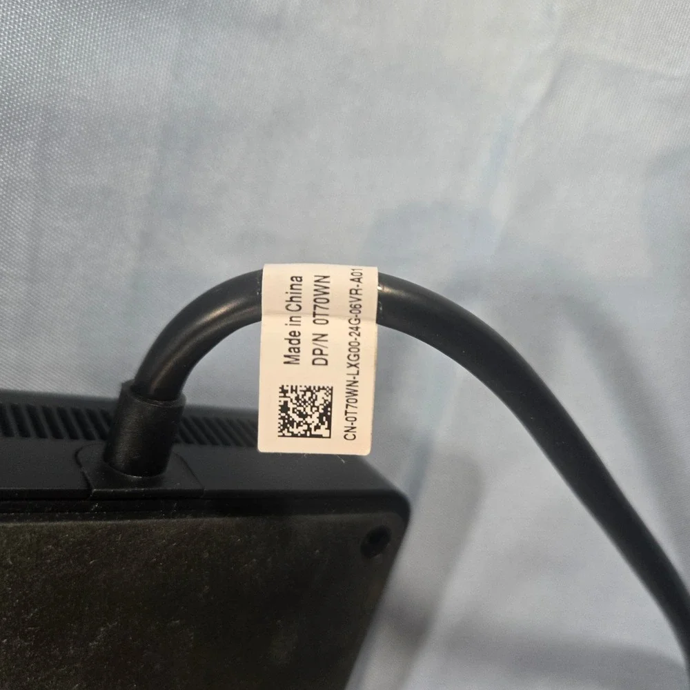 Dell WD19S USB-C Docking Station K20A K20A001 with 180W Power Adapter Black
