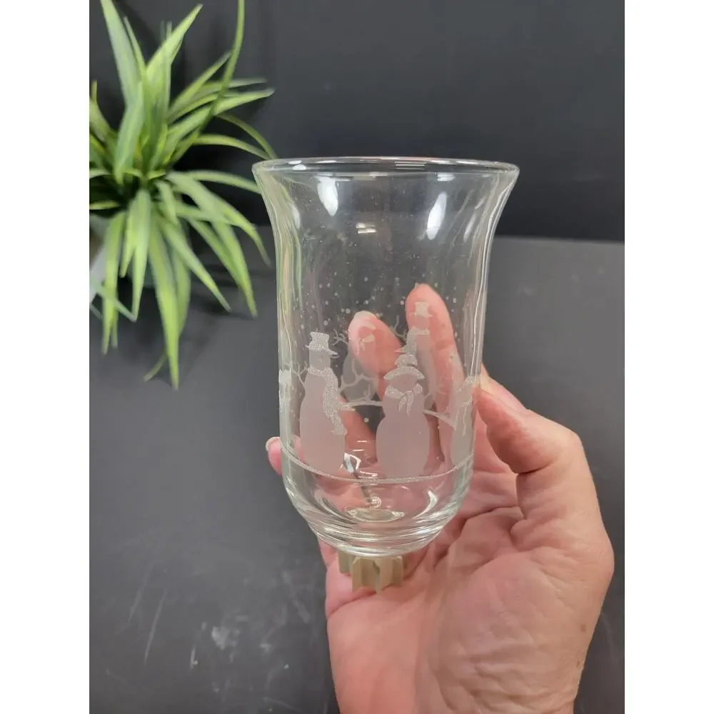 Homco glass winter