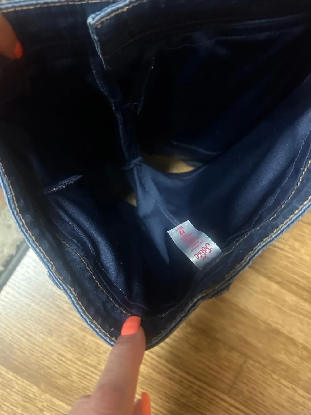 Justice navy denim