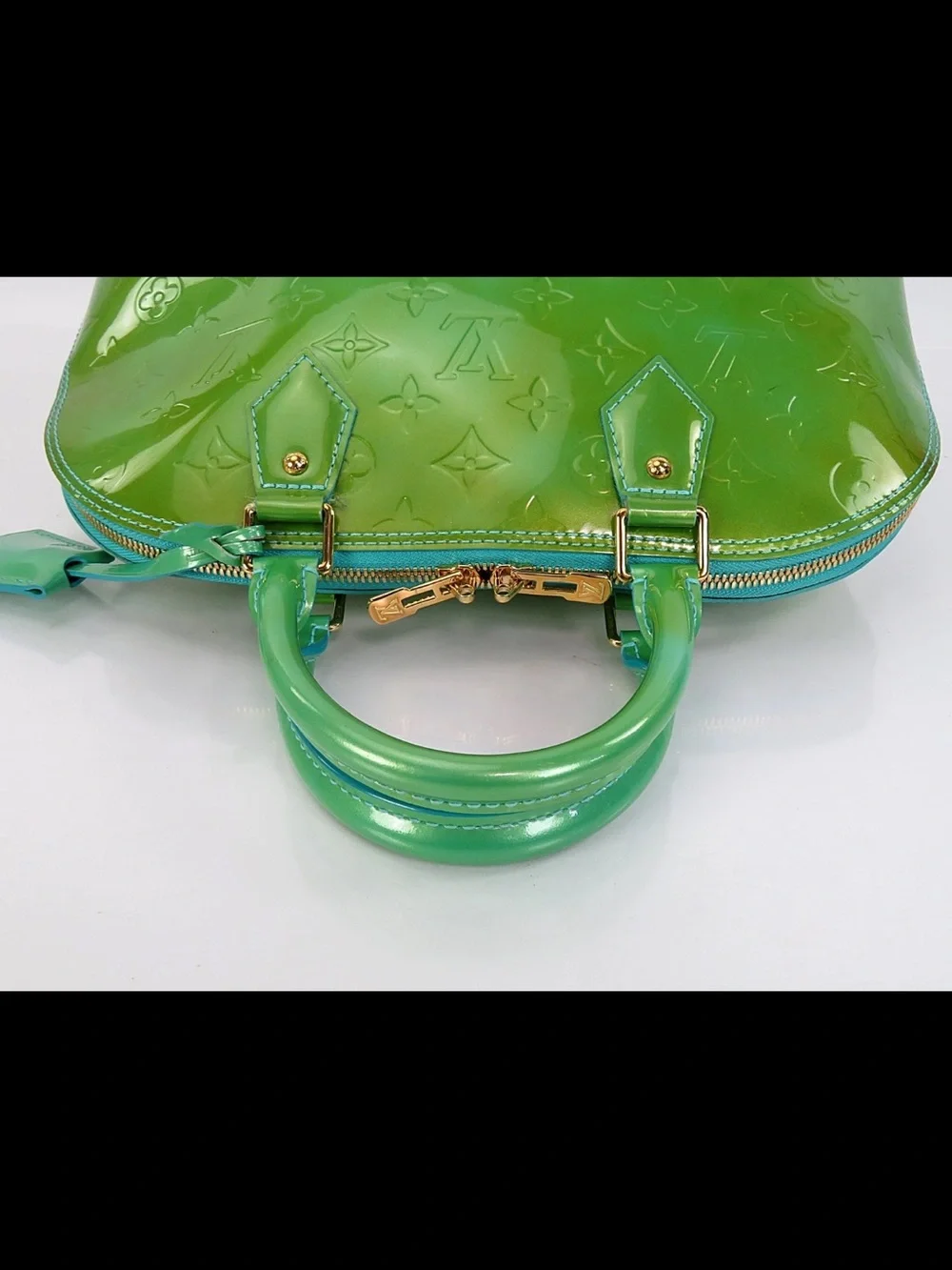 Louis Vuitton shiny green