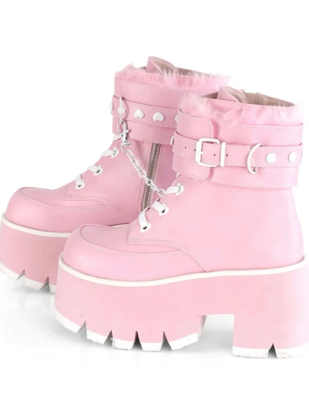 Demonia Ashes-57 Pink Platform boots