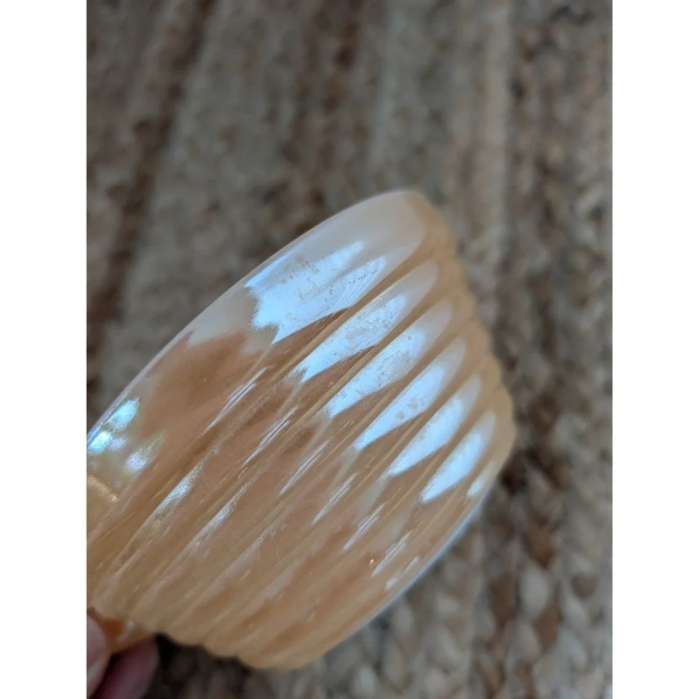 Fire King lustre peach