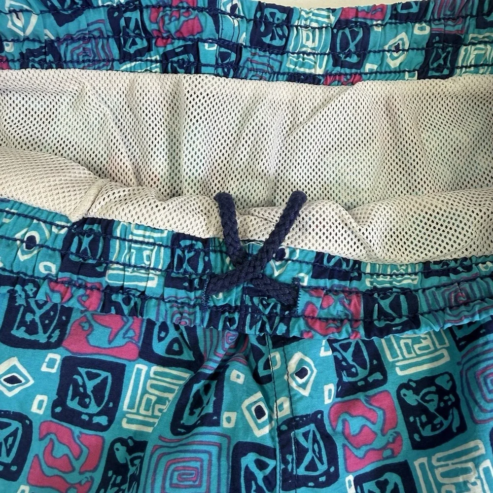 Pierre Cardin‎ Swim Trunks Men Large Multicolor Excellent 90s Tribal Vaporwave