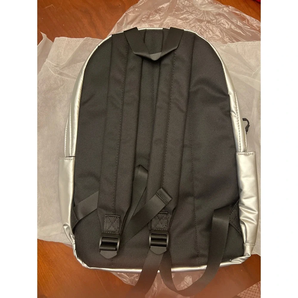 Youthforia‎ backpack book bag k-beauty swag silver metallic New NWT